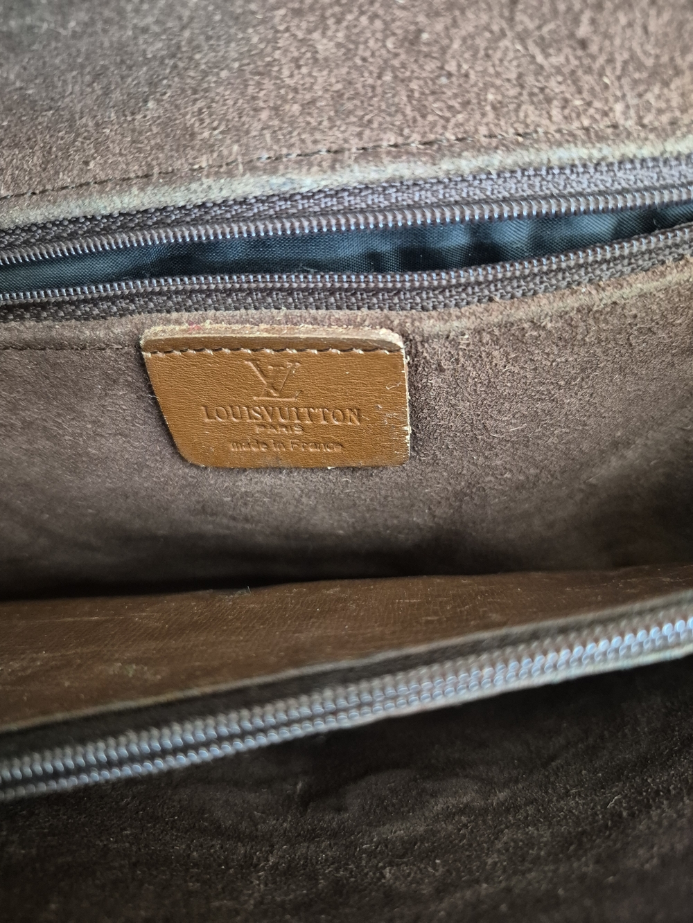 Very Vintage Louis Vuitton Brown Monogram Canvas Satchel Made In France - Picture 6 of 16